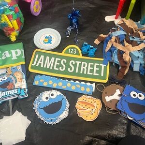 Cookie Monster Birthday Decor